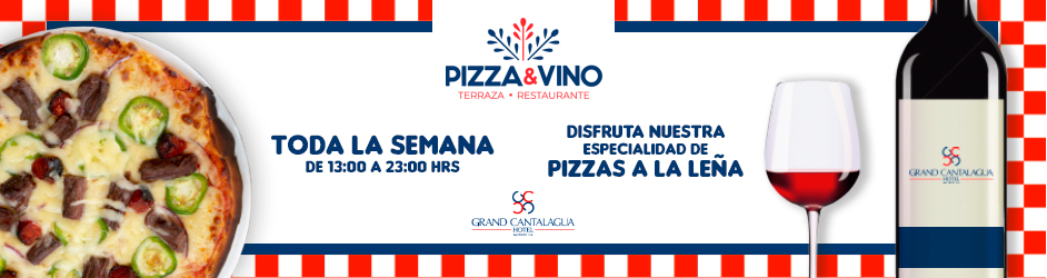 pizza y vino